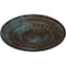Ekena Millwork Oldham Ceiling Medallion (Fits Canopies up to 8 5/8"), 18"OD x 1 1/4"P, Bronze Blue Patina CM18OLBBS - alternate 3